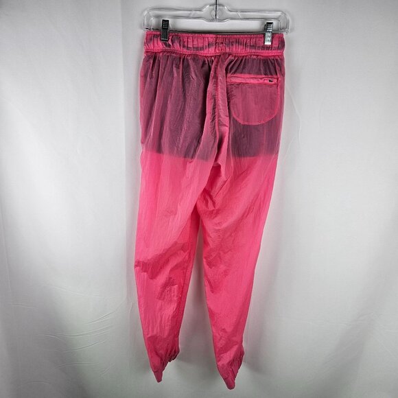 Nike Air Windbreaker Anorak Jacket & Joggers Set Sz Medium Pink FLAWS - Picture 14 of 14